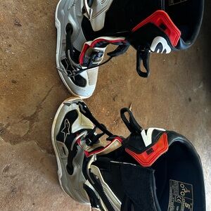 Alpinestars Black and Red Boots with Bold Design